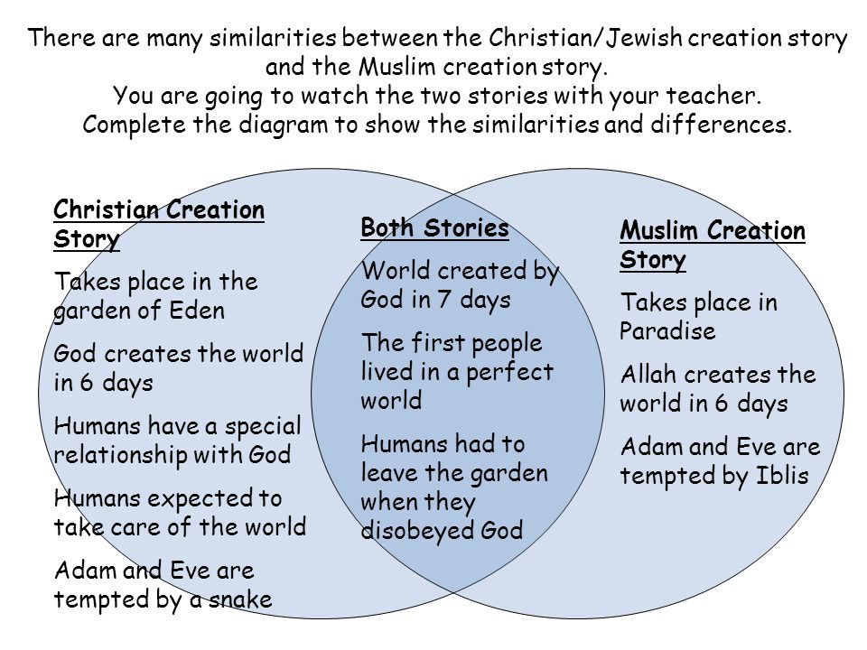 Comparing Creation